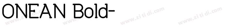 ONEAN Bold字体转换